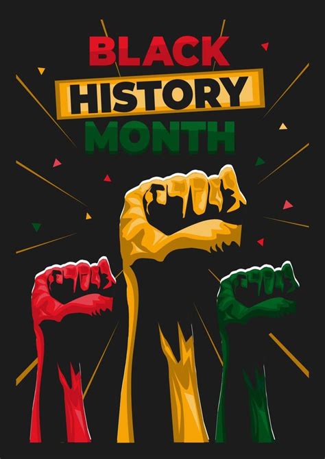 A Black History Month poster