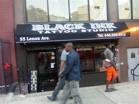 Black Ink Tattoo Harlem shop front