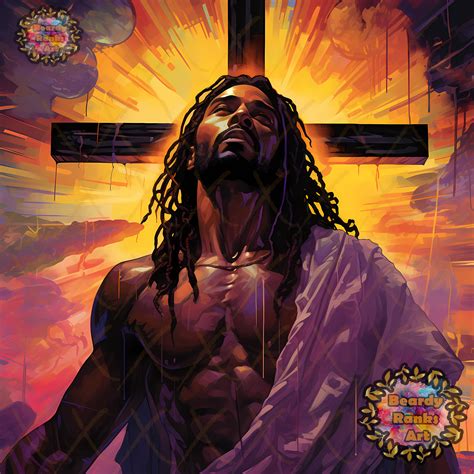 Artistic Black Jesus Image