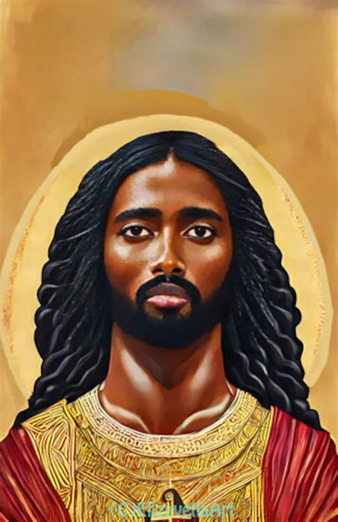 Traditional Black Jesus Image