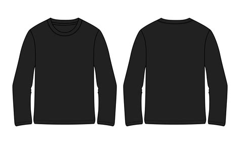 Black long sleeve template design inspiration