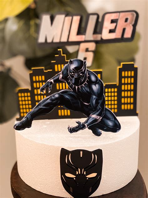 Black Panther Cake Topper Designs for Celebration