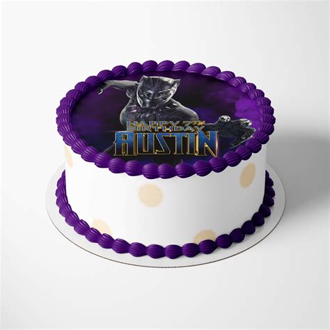 Black Panther Cake Topper Ideas for Kids