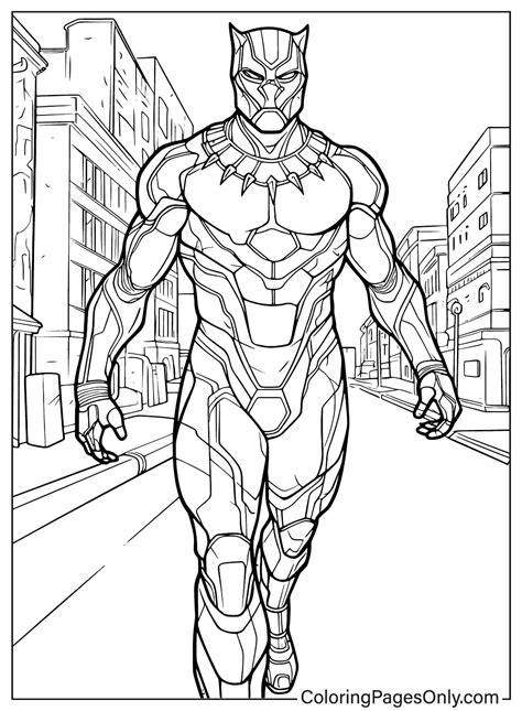 Black Panther Coloring Page