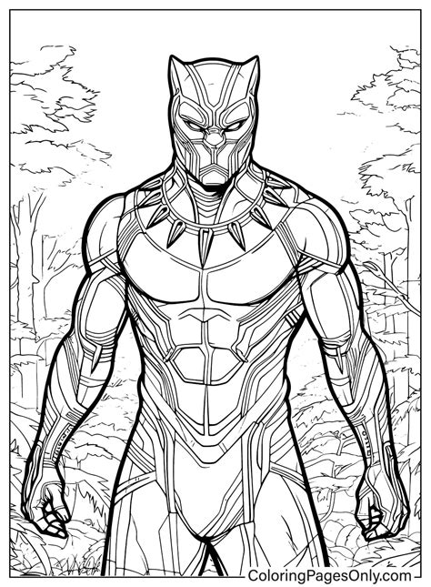 Black Panther Coloring Pages for Kids