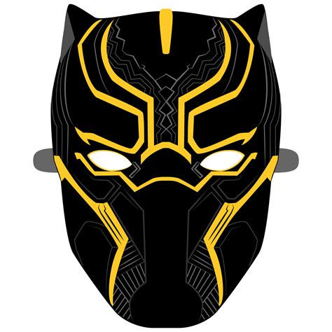 Black Panther Helmet Template 9