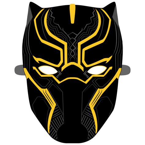 Black Panther Mask Stencil