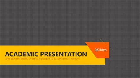 Black PowerPoint Templates for Academic Presentations