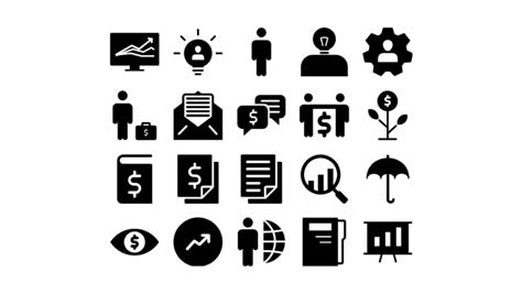 Black PowerPoint Templates with Icons