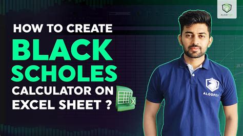 Black Scholes Calculator Excel Template Free