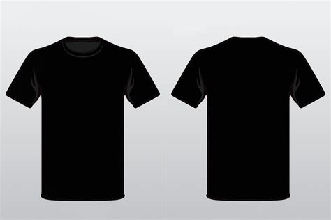 Black shirt design template gallery