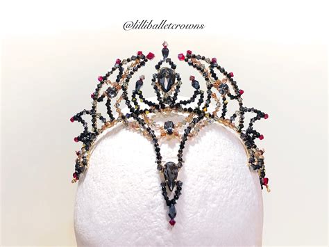 Black Swan Crown Beads