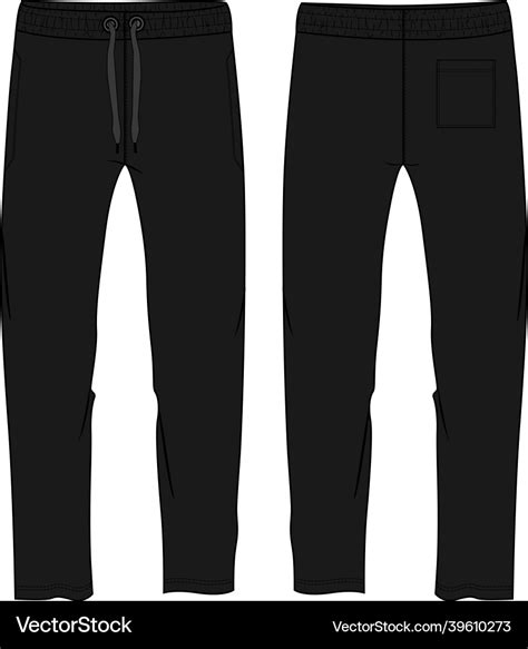 Black Sweatpants Template Design Example 2