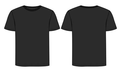 High-Resolution Black T-Shirt Template Design Creative Market