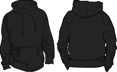 Black Zip Up Hoodie Template Design Ideas Gallery 8