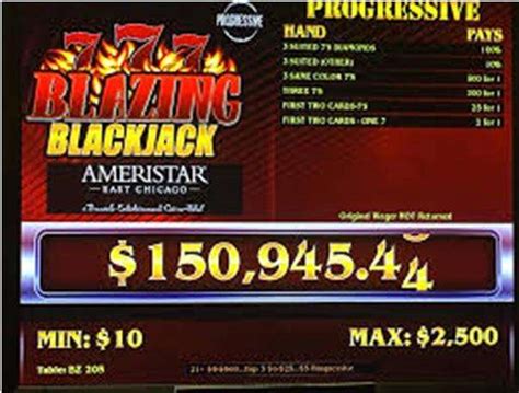 Blackjack jackpot being won