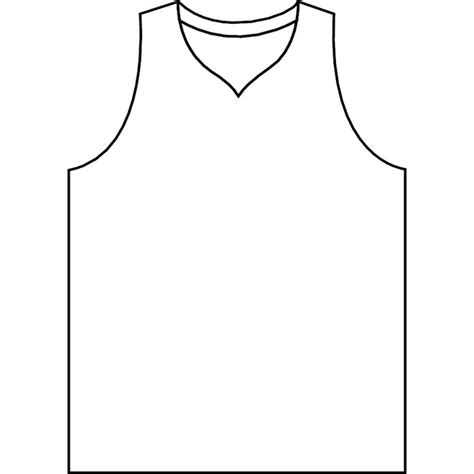 Blank Basketball Jersey Template Example