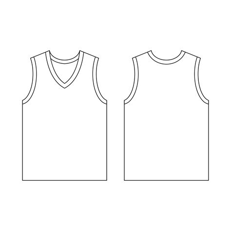 Blank Basketball Jersey Template Design