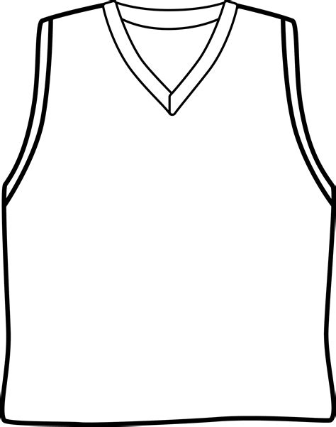 Blank Basketball Jersey Template