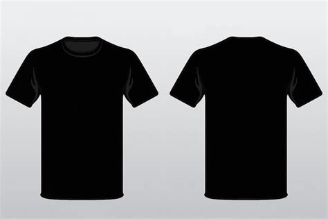 Blank black t-shirt template design