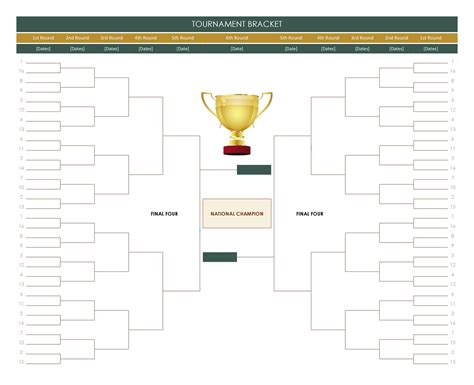 Blank Bracket Template 7