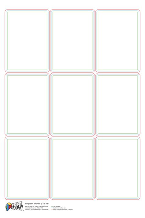 Blank Card Template with Border 9