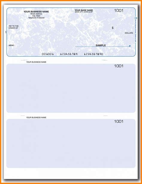 A blank check template example