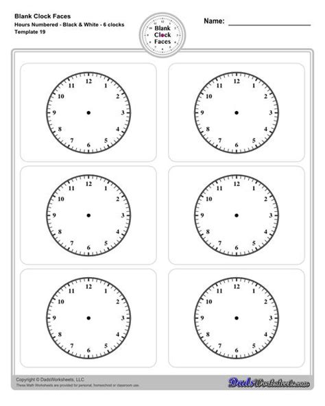 Blank Clock Face