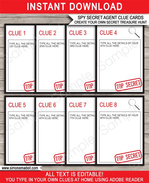 Blank Clue template