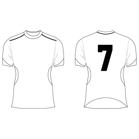 Blank Football Jersey Template Design