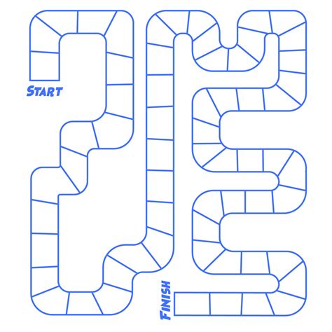 Blank Game Board Template Design