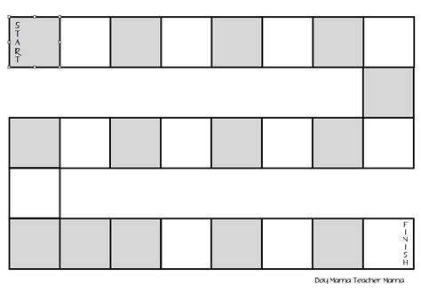 Blank Game Board Template Printable