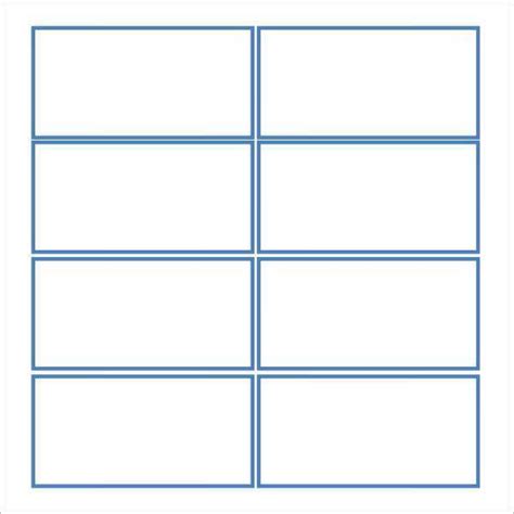 Blank index card templates