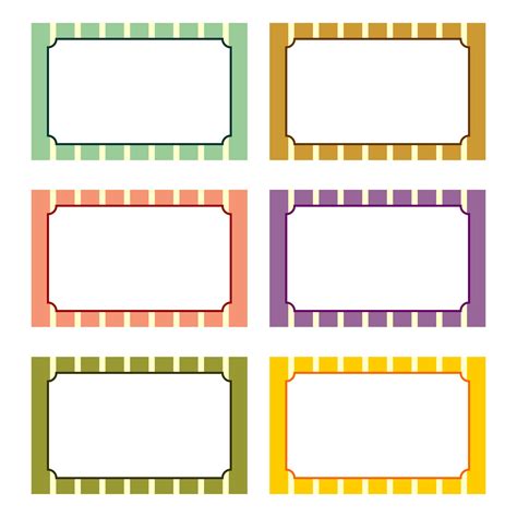 Blank Labels Template PDF