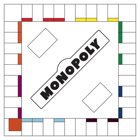 Blank Monopoly Board Template