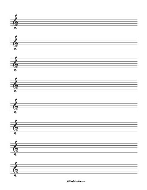 Blank sheet music