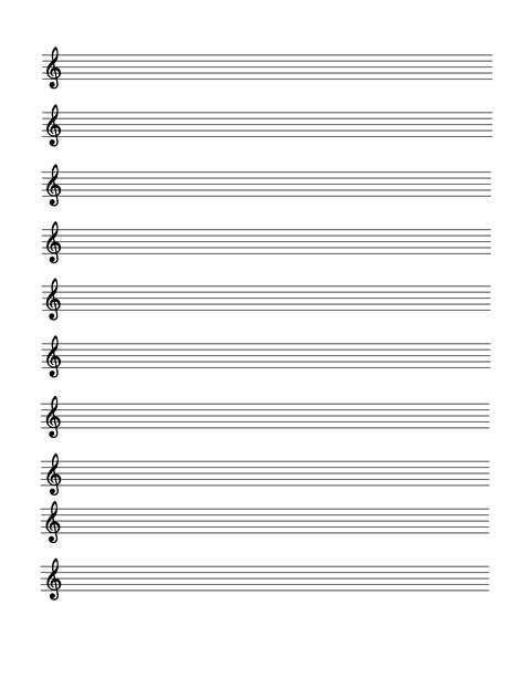 Blank sheet music template with chord symbols