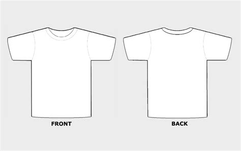 Blank Shirt Template Design 1