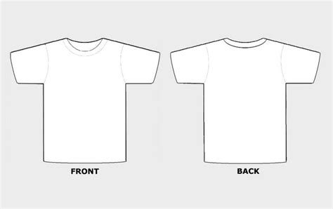 Blank T-Shirts Templates Gallery Image 1