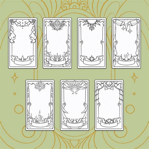 Blank Tarot Card Template