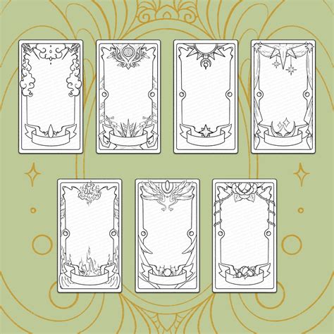 Blank Tarot Card Template Ideas