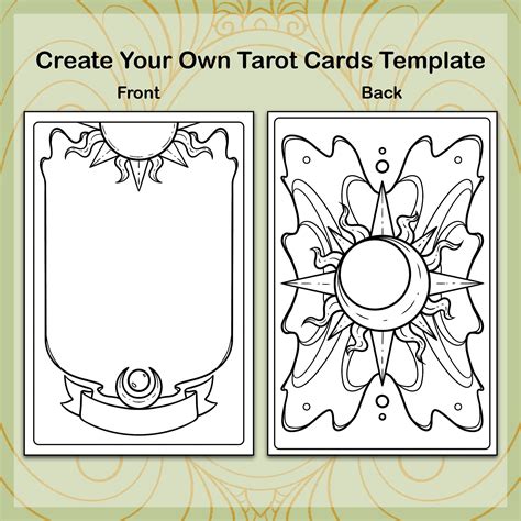 Blank Tarot Card Template Inspiration