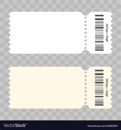 Blank Ticket Template