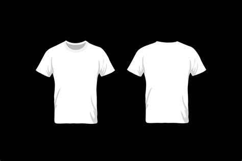 A blank white t-shirt template design on a computer screen