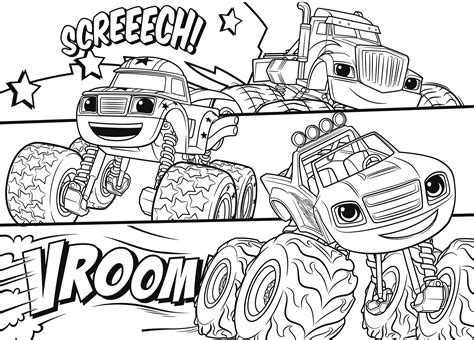 Blaze and the Monster Machines Coloring Pages