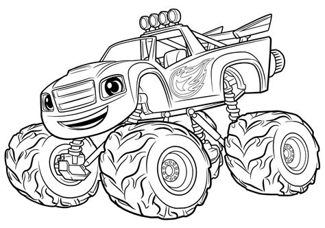 Blaze and the Monster Machines Printable Coloring Pages