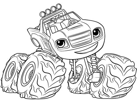 Blaze and the Monster Machines Printable Coloring Pages