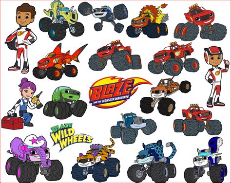 Blaze and the Monster Machines Printable Figures