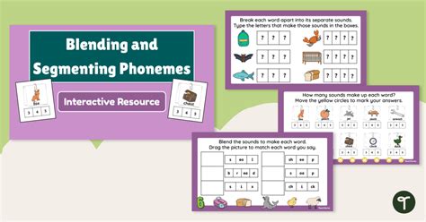 Blending and Segmenting Worksheet