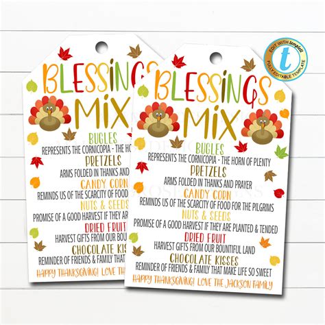 Blessing Mix Tags for Occasions